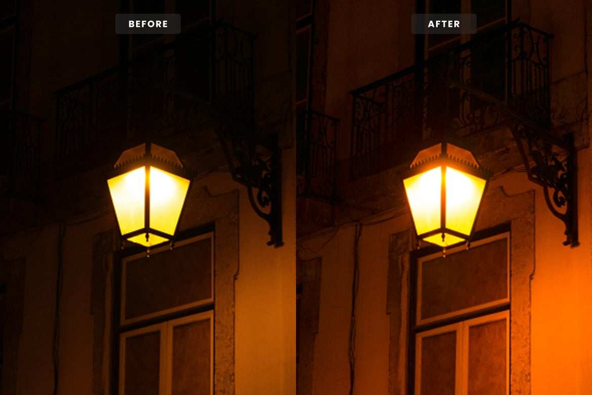 温暖夜晚氛围调色 Lightroom 预设 Warm Night Lightroom Presets插图2 温暖夜晚氛围调色 Lightroom 预设 Warm Night Lightroom Presets