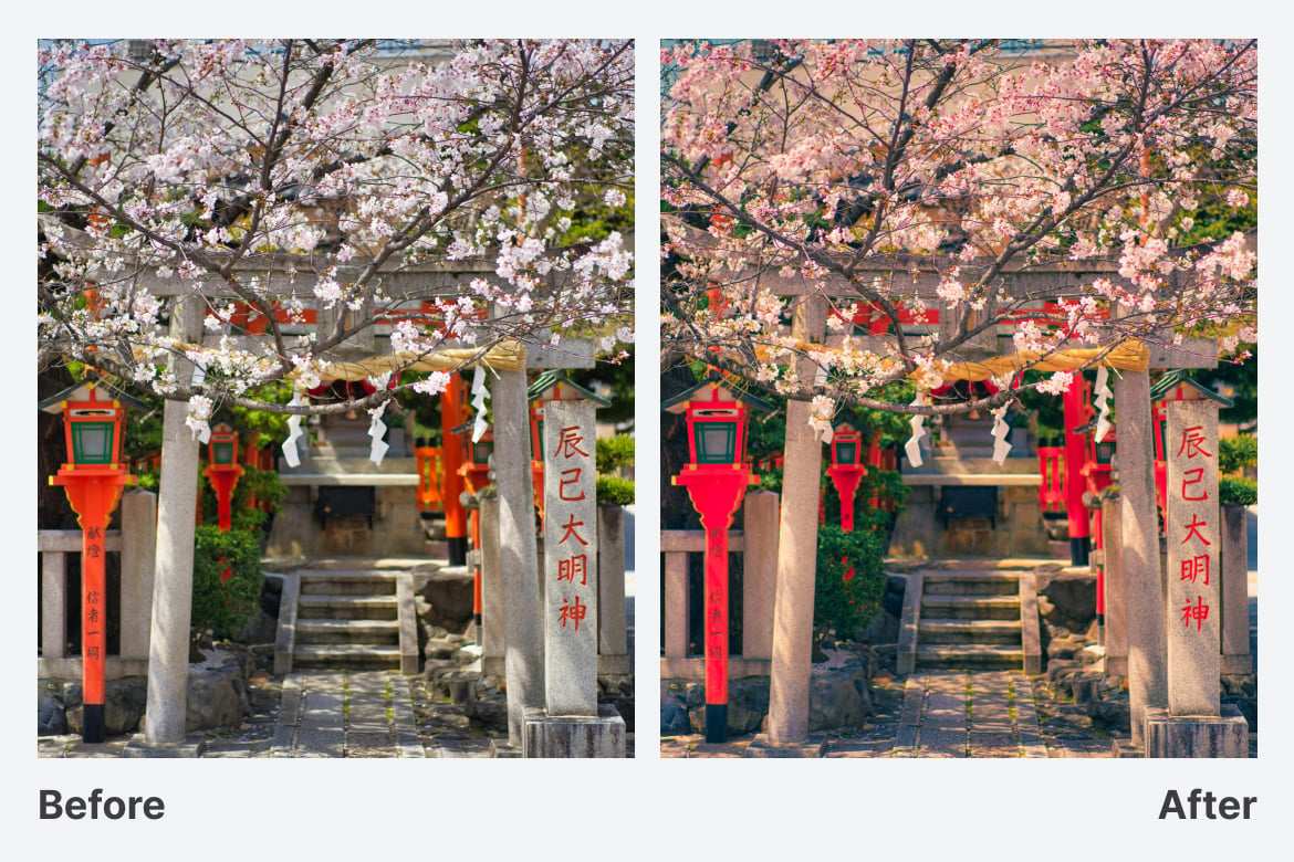 动漫场景风格效果 Lightroom 预设 Anime Scene Lightroom Preset插图3 动漫场景风格效果 Lightroom 预设 Anime Scene Lightroom Preset