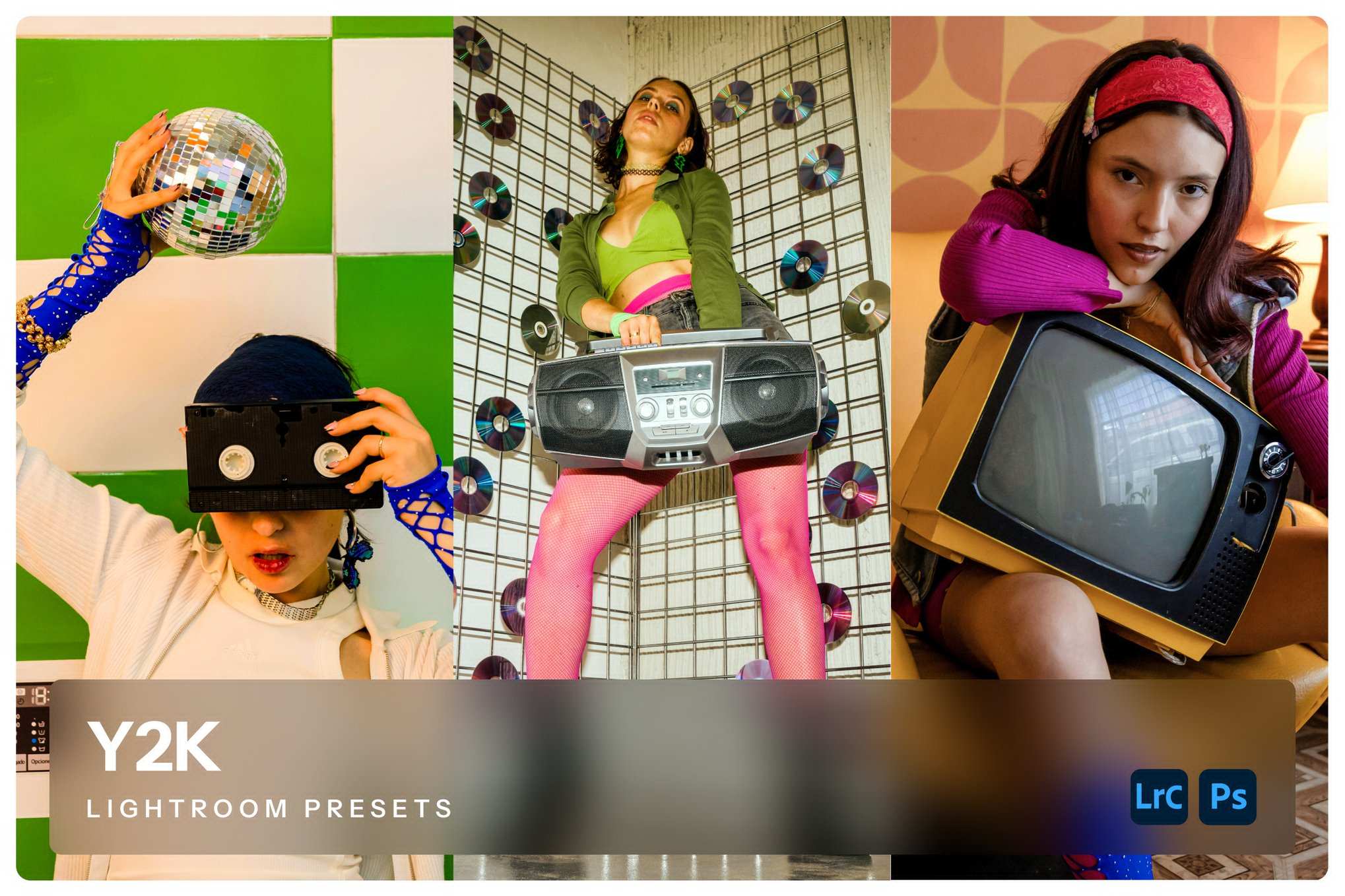 2K千禧风效果 Lightroom 预设 Y2K Lightroom Presets插图 2K千禧风效果 Lightroom 预设 Y2K Lightroom Presets