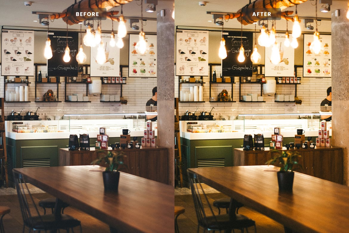 啡馆氛围调色 Lightroom 预设 Coffee Shop Lightroom Presets插图2 啡馆氛围调色 Lightroom 预设 Coffee Shop Lightroom Presets