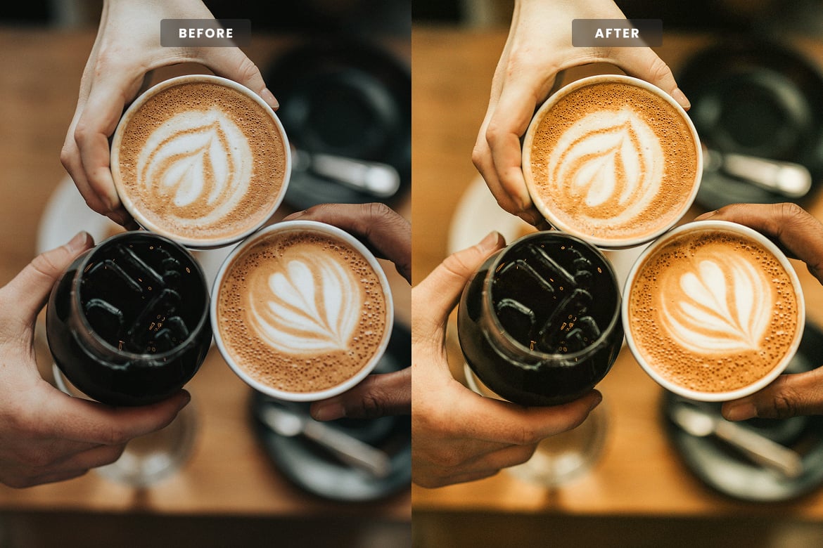 啡馆氛围调色 Lightroom 预设 Coffee Shop Lightroom Presets插图1 啡馆氛围调色 Lightroom 预设 Coffee Shop Lightroom Presets