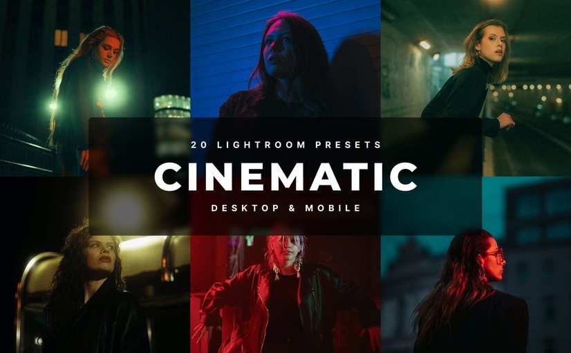 电影感效果照片后期调色 Lightroom 预设和 Photoshop 动作 Cinematic Lightroom Presets and Actions