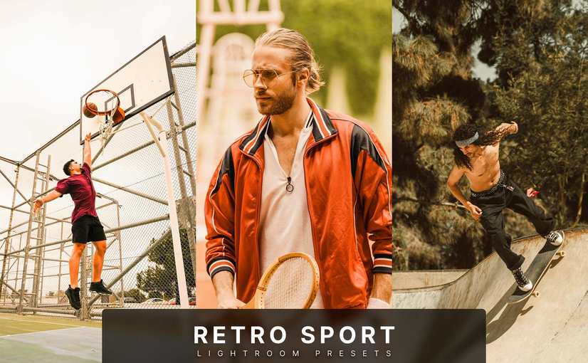 复古运动风格摄影后期处理 Lightroom 预设和 Photoshop 动作 Retro Sport Lightroom Presets and Actions