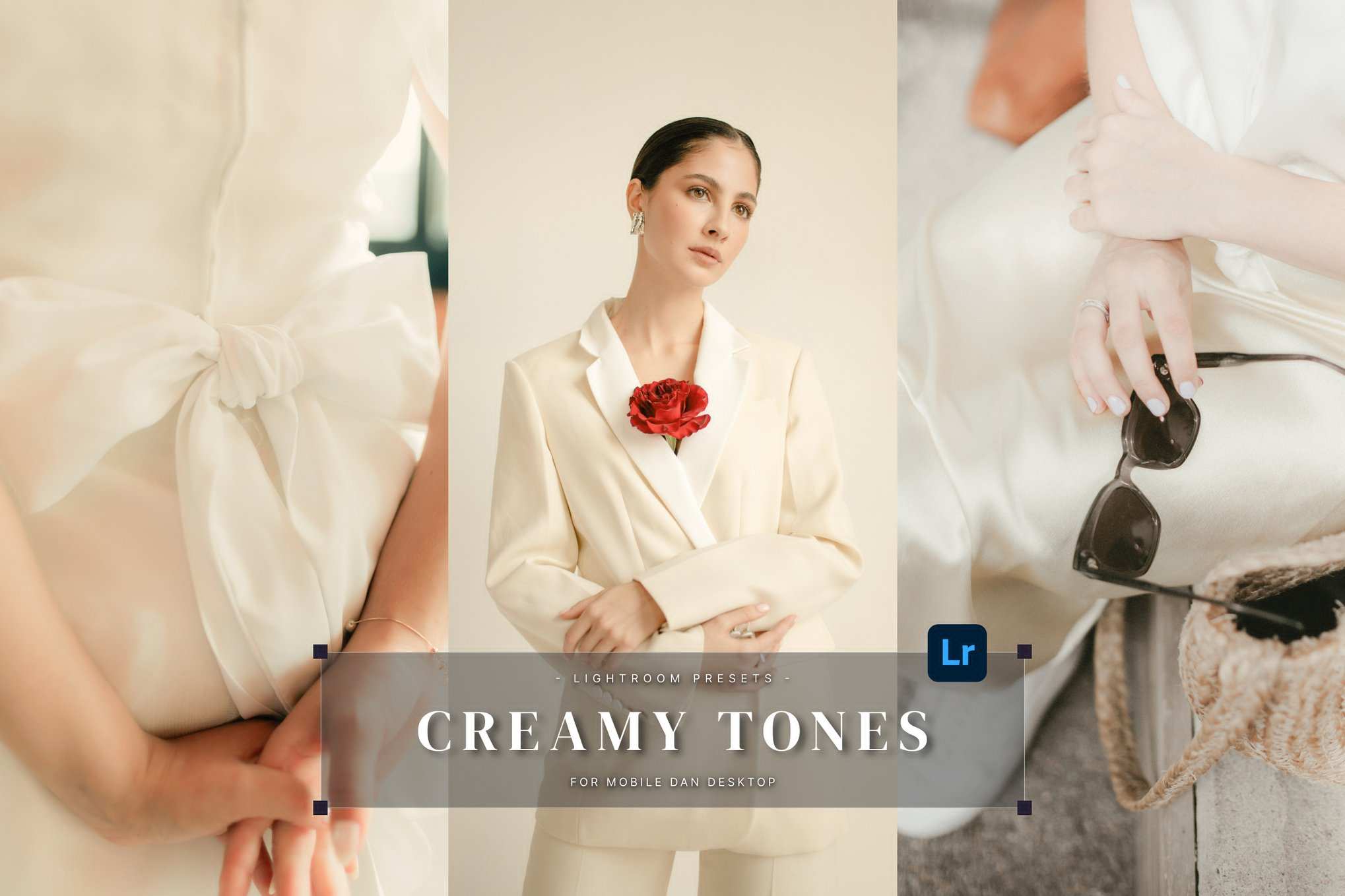 奶油色调人像照片后期调色 Lightroom 预设和 Photoshop 动作 Creamy Tones Lightroom Presets and Actions插图 奶油色调人像照片后期调色 Lightroom 预设和 Photoshop 动作 Creamy Tones Lightroom Presets and Actions