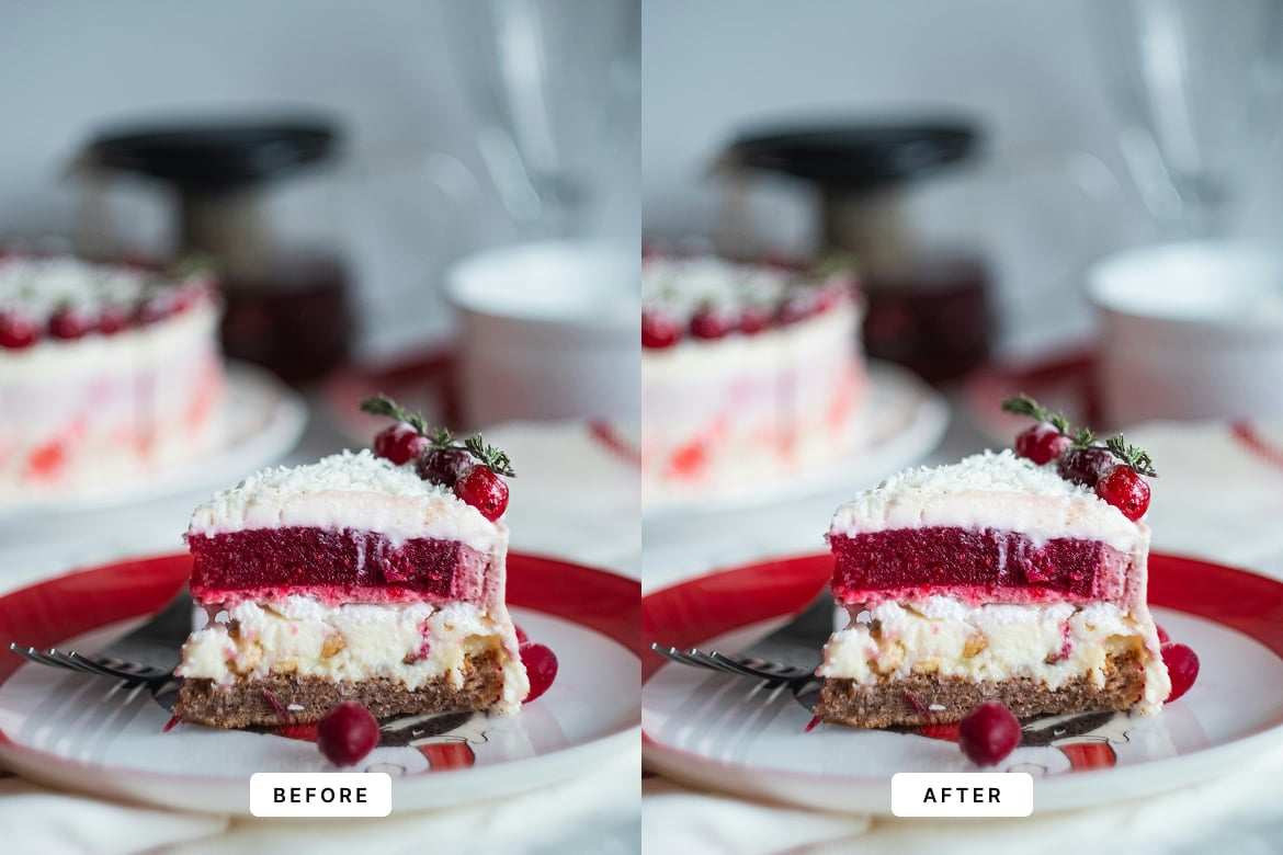 蛋糕美食摄影后期处理 Lightroom 预设和 PS动作 Creamy Cake Lightroom Presets and Actions插图1 蛋糕美食摄影后期处理 Lightroom 预设和 PS动作 Creamy Cake Lightroom Presets and Actions