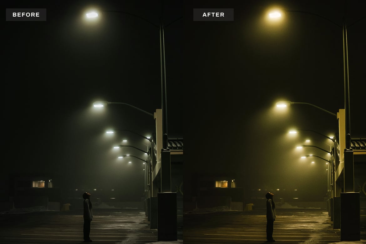 午夜氛围照片后期调色处理 Lightroom 预设和PS动作 After Hours Lightroom Presets and Actions插图2 午夜氛围照片后期调色处理 Lightroom 预设和PS动作 After Hours Lightroom Presets and Actions