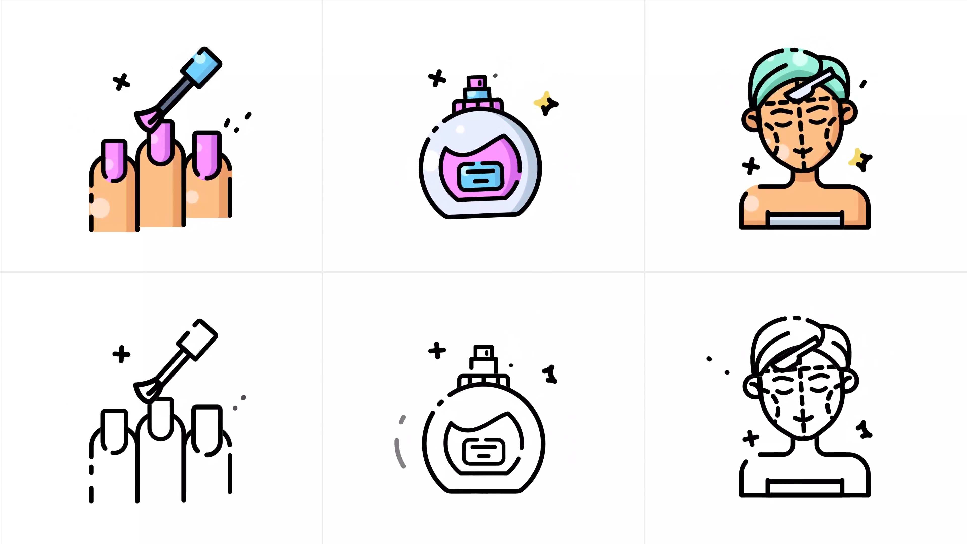 唯美动画图标元素包AE模板 Beauty Animated Icons插图1 唯美动画图标元素包AE模板 Beauty Animated Icons