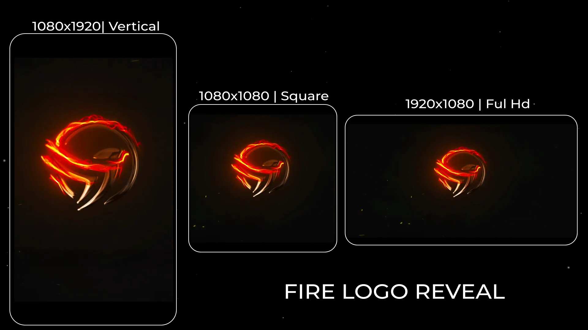 火焰燃烧标志演绎动画AE模板 Fire Logo Reveal插图1