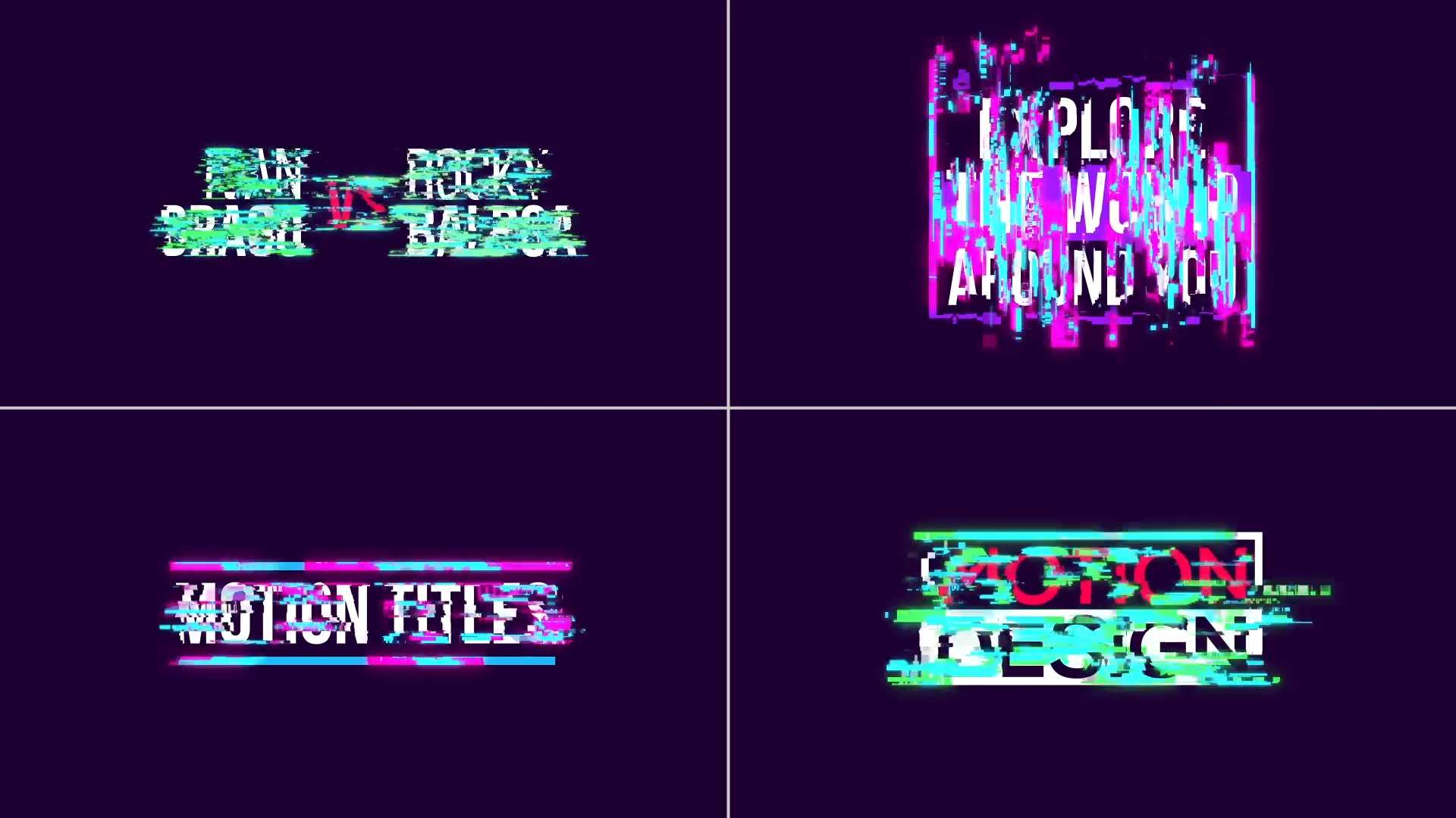 版式设计师标题文字动画包AE模板 Typographer Titles Pack插图2