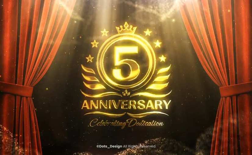 周年庆典标志开场视频AE模板 Anniversary Logo Intro