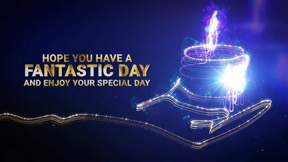 生日快乐祝福开场视频AE模板 Happy Birthday Wishes Intro插图1