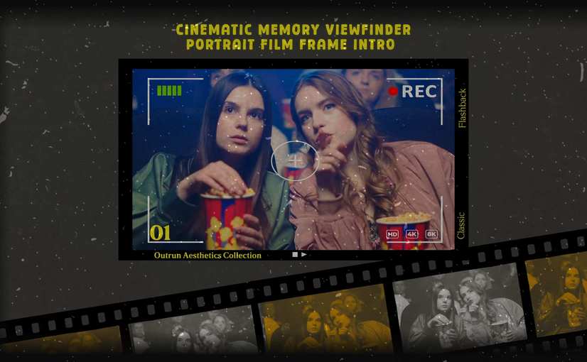 电影感记忆取景框相册视频AE模板 Cinematic Memory Viewfinder