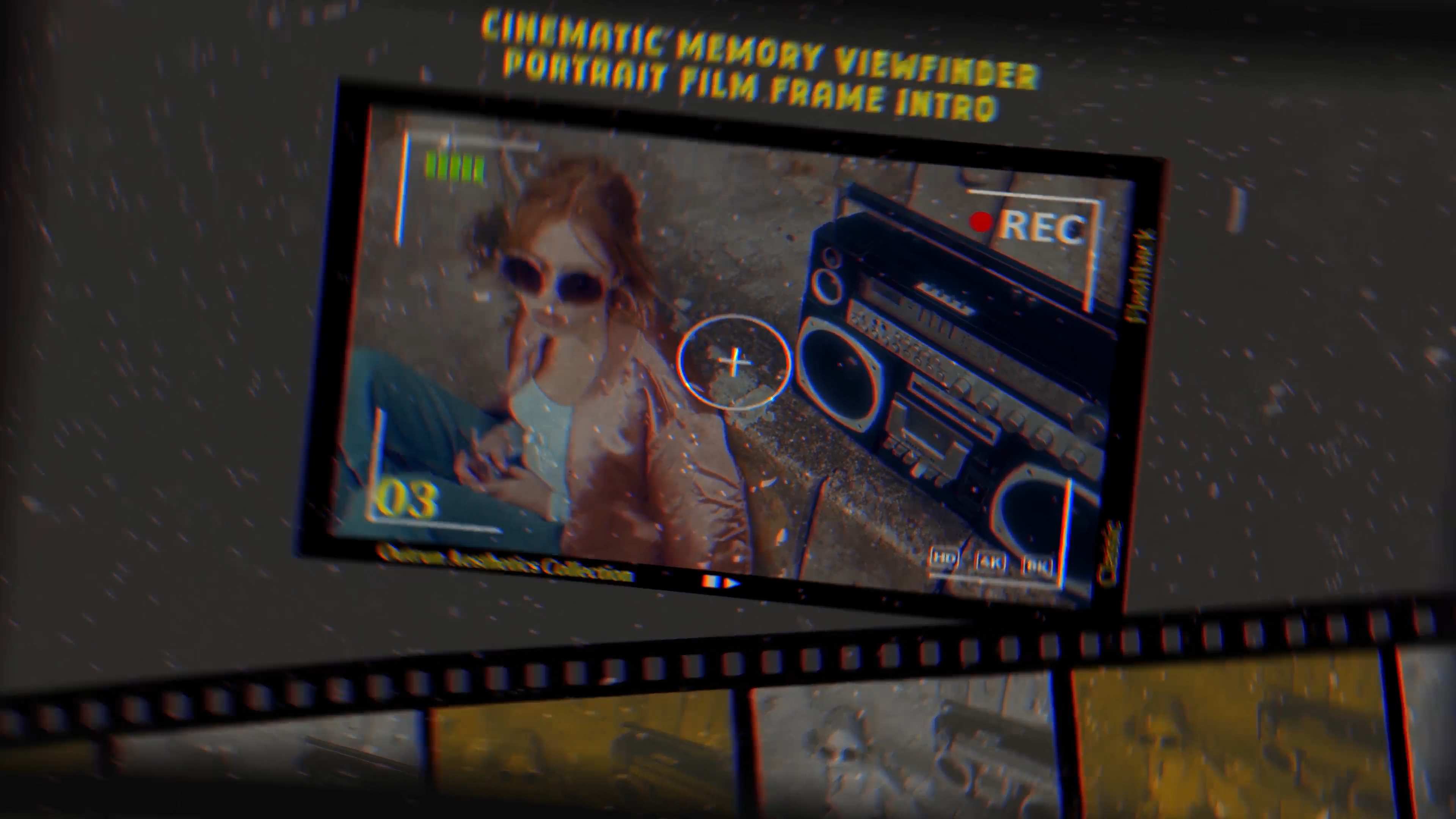 电影感记忆取景框相册视频AE模板 Cinematic Memory Viewfinder插图1