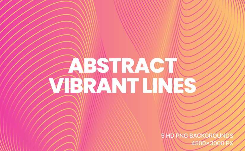 抽象vibrant线条背景 Abstract Vibrant Lines Background