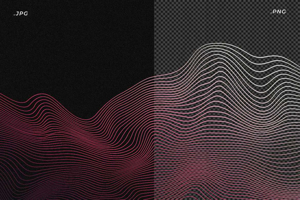 新浪潮波浪线条背景 Neowave Wavy Line Background插图1 新浪潮波浪线条背景 Neowave Wavy Line Background
