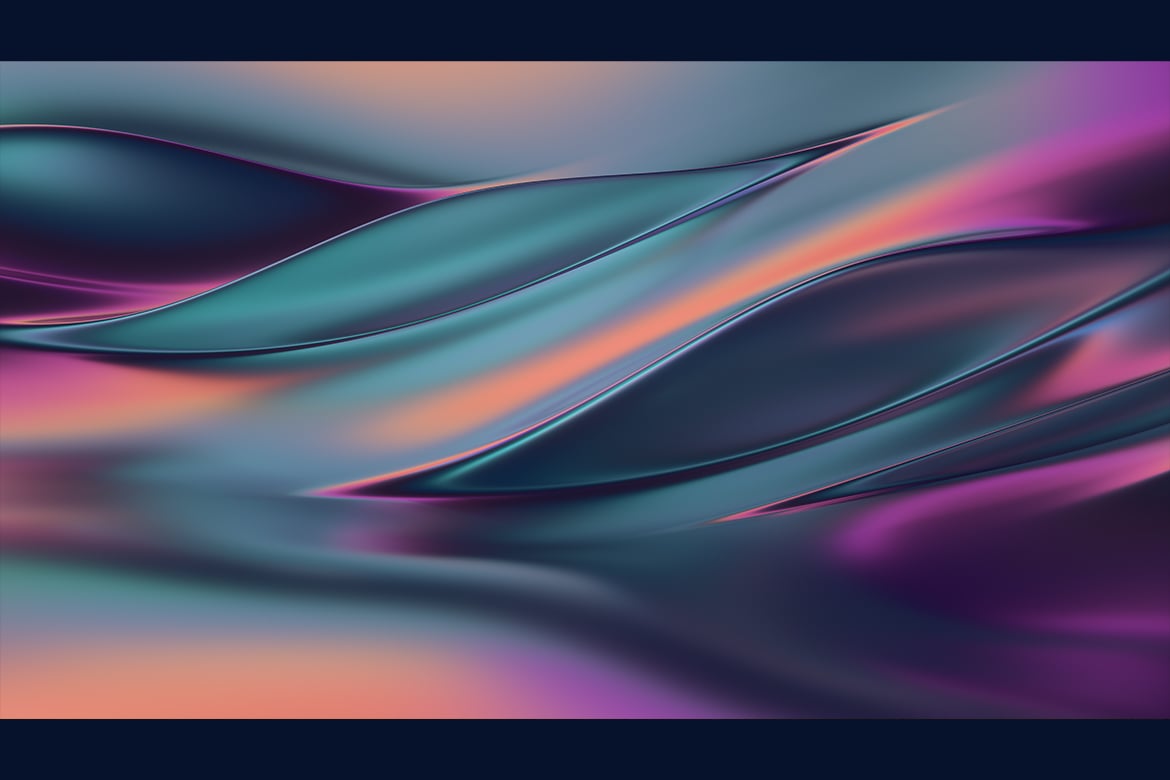 4款虹彩波浪流线未来3D背景 Iridescent Wave Flow Futuristic 3D Background插图2 4款虹彩波浪流线未来3D背景 Iridescent Wave Flow Futuristic 3D Background