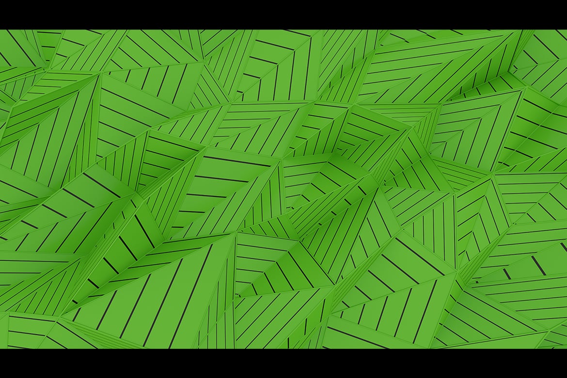 5款绿黑多边形条纹3D背景 Green Black Polygonal Striped 3D Background插图6 5款绿黑多边形条纹3D背景 Green Black Polygonal Striped 3D Background