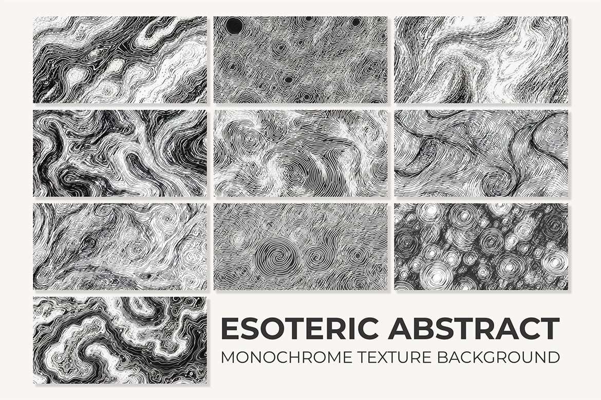 10个深奥单色抽象纹理背景 10 Esoteric Abstract Monochrome Textures插图2 10个深奥单色抽象纹理背景 10 Esoteric Abstract Monochrome Textures