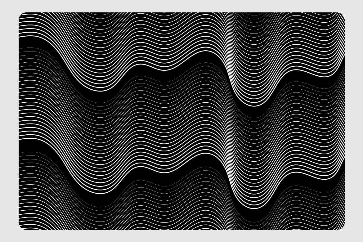 5款流畅单色波浪线条背景 Sleek Monochrome Wave Lines Background插图1 5款流畅单色波浪线条背景 Sleek Monochrome Wave Lines Background