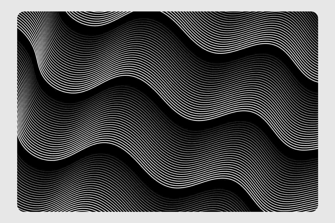 5款流畅单色波浪线条背景 Sleek Monochrome Wave Lines Background插图3 5款流畅单色波浪线条背景 Sleek Monochrome Wave Lines Background
