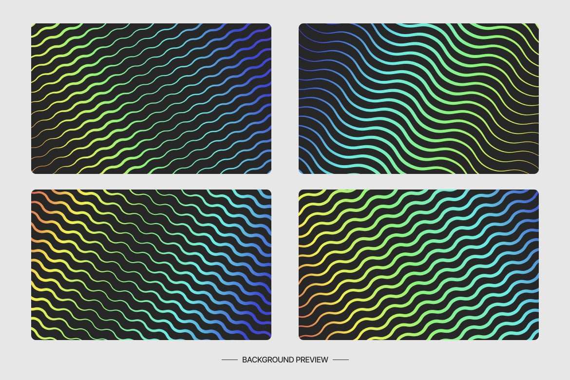 霓虹光谱波浪线渐变背景 Chromatic Diagonal Waves Background插图1 霓虹光谱波浪线渐变背景 Chromatic Diagonal Waves Background