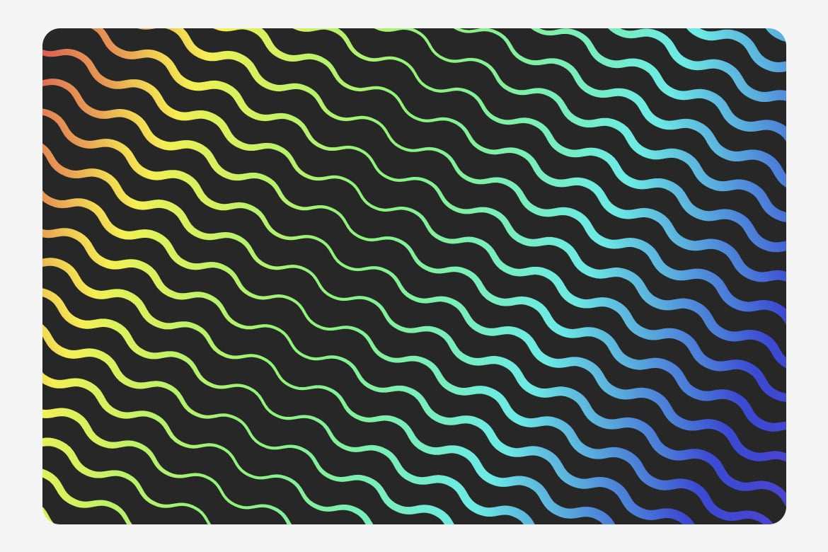 霓虹光谱波浪线渐变背景 Chromatic Diagonal Waves Background插图4 霓虹光谱波浪线渐变背景 Chromatic Diagonal Waves Background