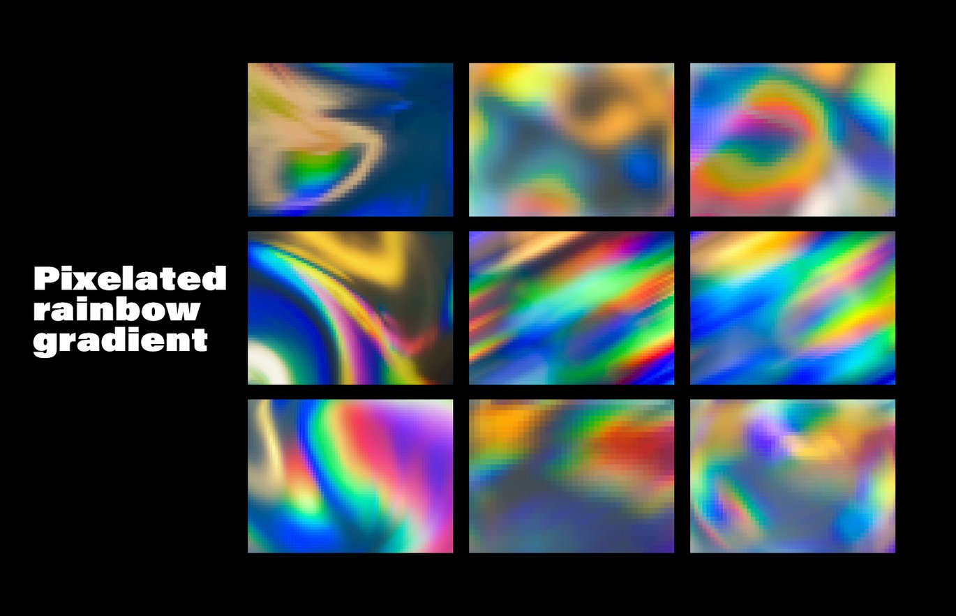 9款像素彩虹棱镜纹理背景 Pixelated Rainbow Prism Texture插图1 9款像素彩虹棱镜纹理背景 Pixelated Rainbow Prism Texture