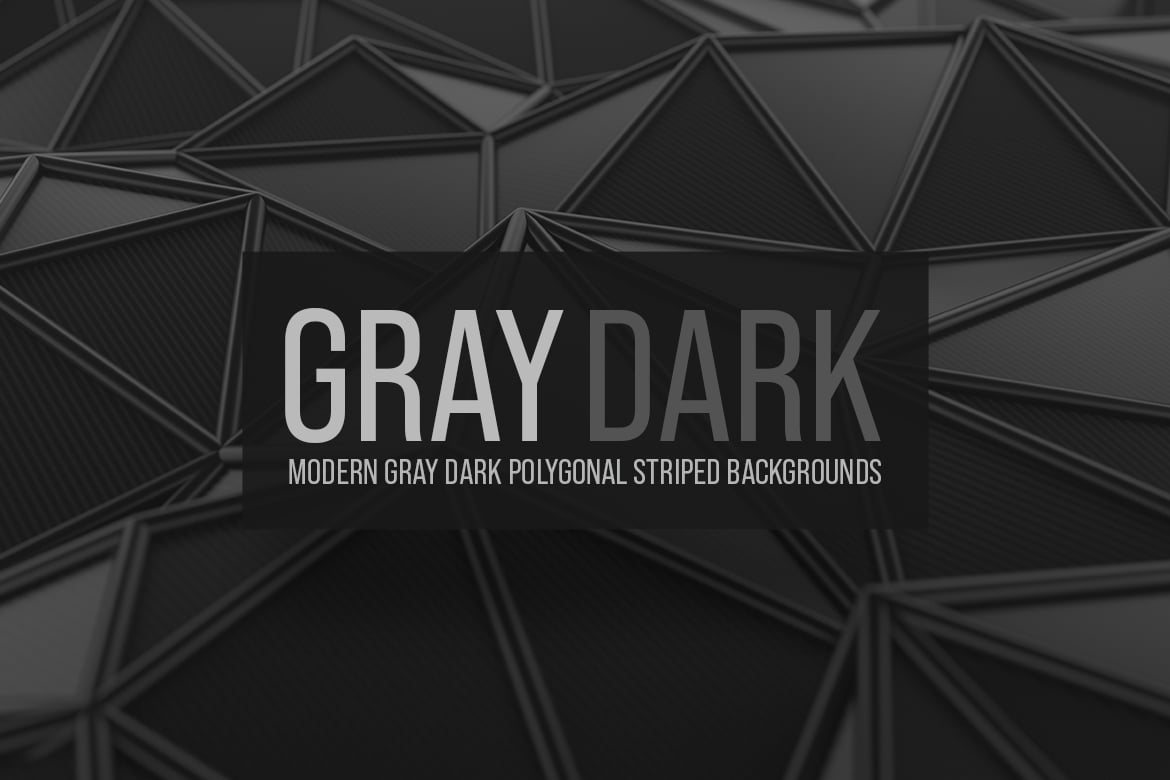 6款现代深灰多边形条纹背景 Modern Dark Gray Polygonal Striped Background插图 6款现代深灰多边形条纹背景 Modern Dark Gray Polygonal Striped Background