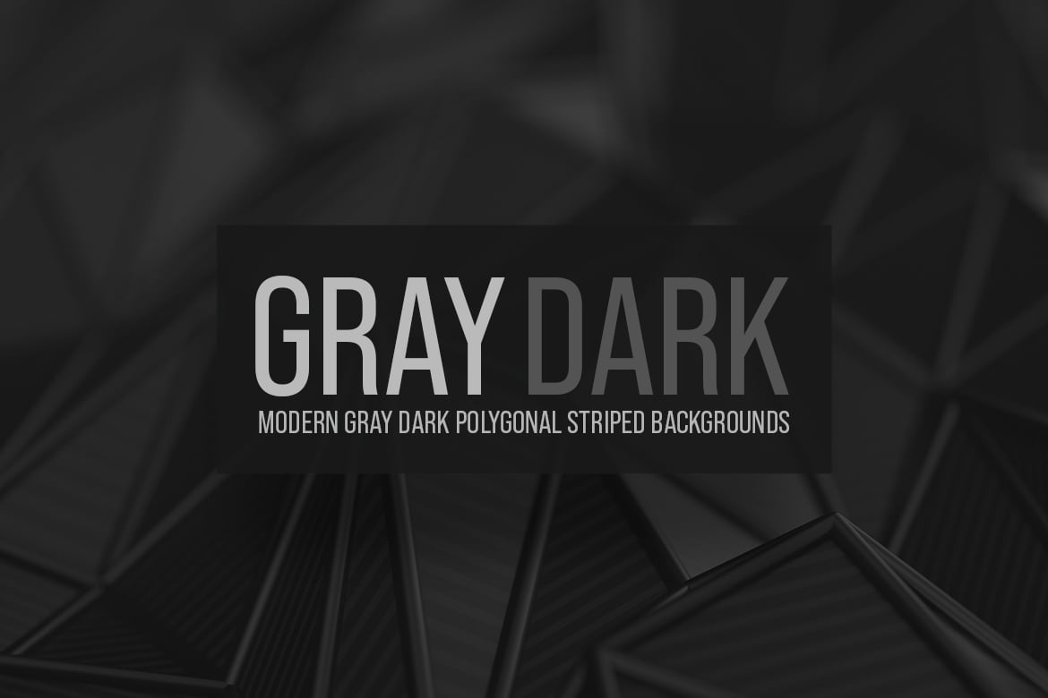 6款现代深灰多边形条纹背景 Modern Dark Gray Polygonal Striped Background插图3 6款现代深灰多边形条纹背景 Modern Dark Gray Polygonal Striped Background