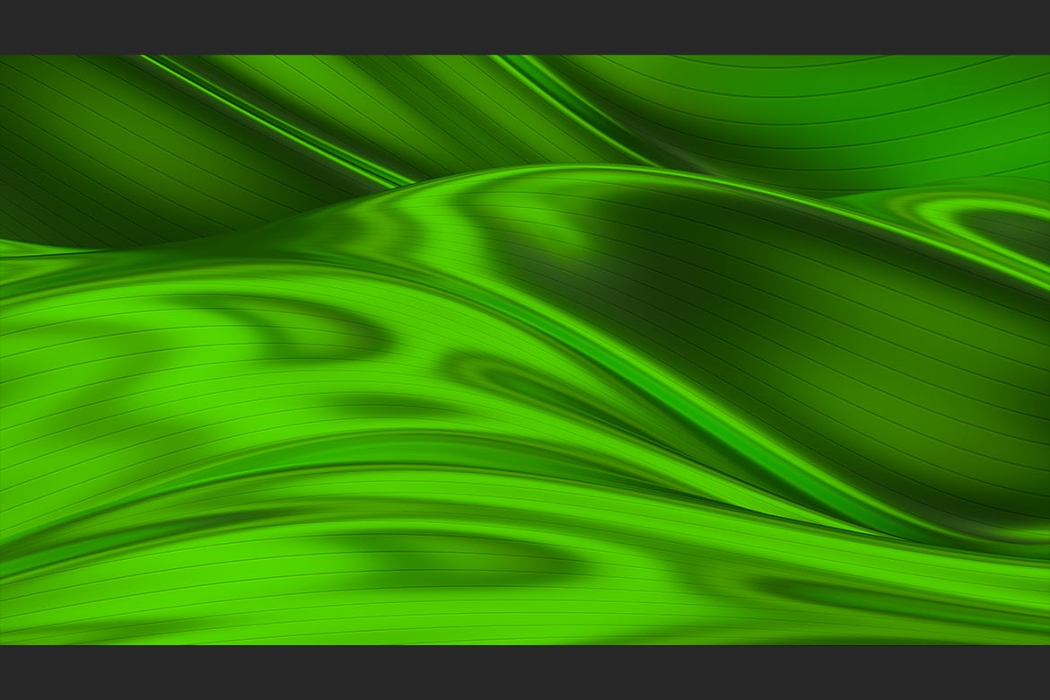 4款绿色波浪条纹3D背景 Green Striped Wave 3D Background插图1 4款绿色波浪条纹3D背景 Green Striped Wave 3D Background