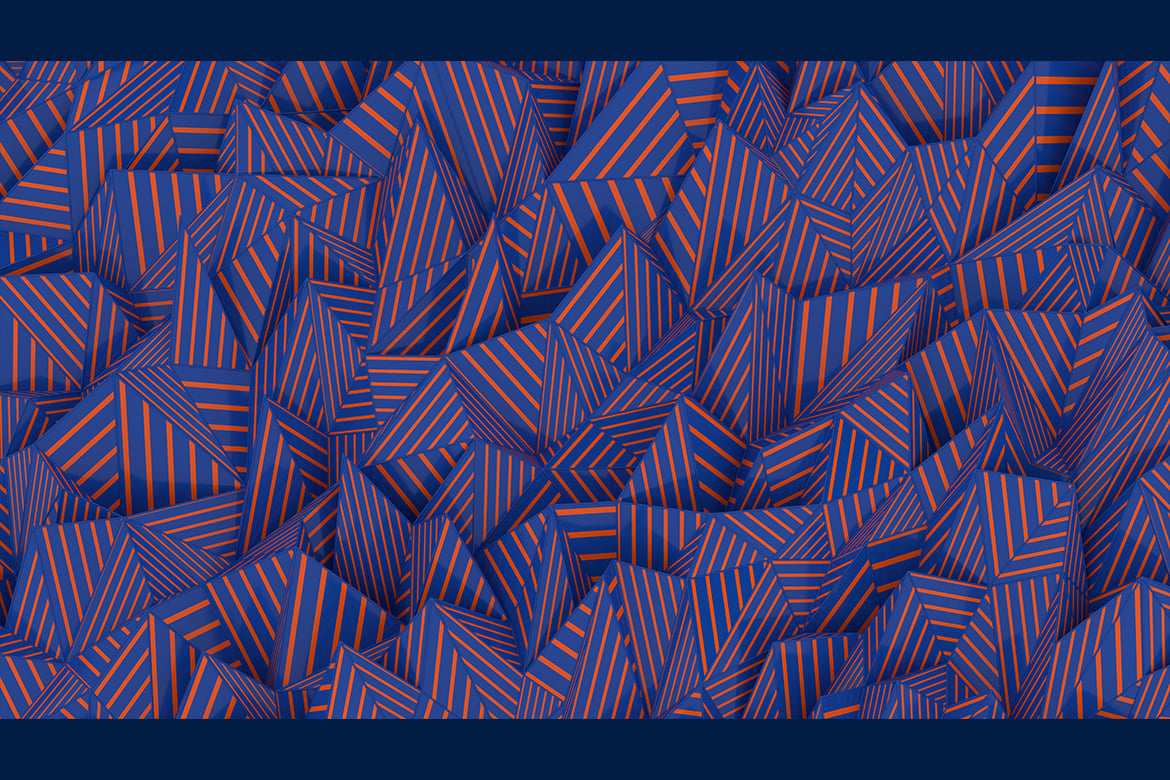 5款橙蓝多边形条纹3D背景 Orange Blue Polygonal Striped 3D Background插图6 5款橙蓝多边形条纹3D背景 Orange Blue Polygonal Striped 3D Background