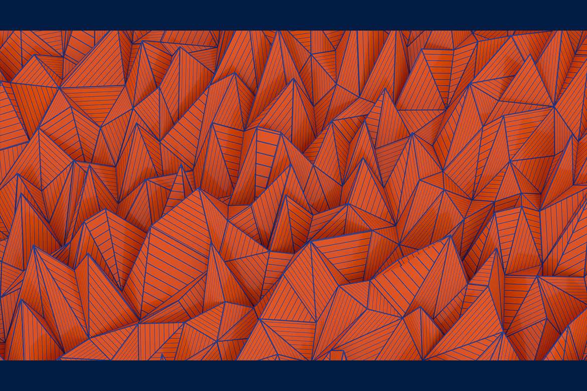 5款橙蓝多边形条纹3D背景 Orange Blue Polygonal Striped 3D Background插图2 5款橙蓝多边形条纹3D背景 Orange Blue Polygonal Striped 3D Background