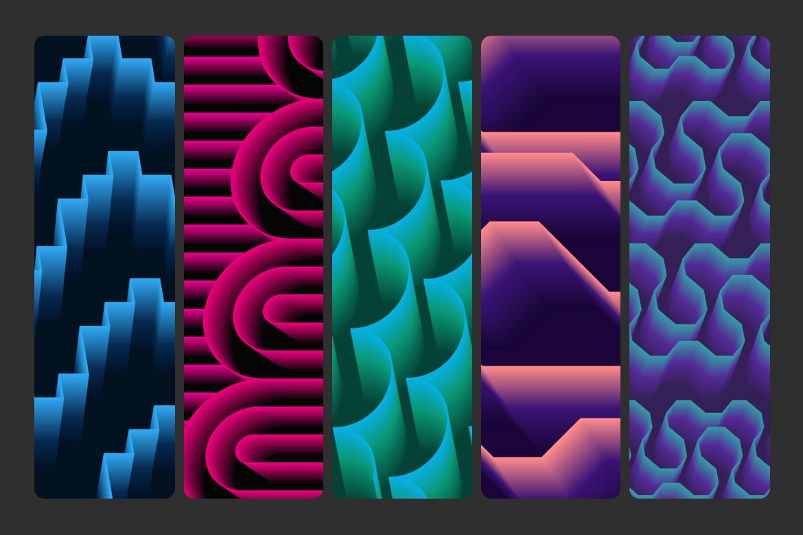 5款光学深度图案背景 OP Depth Pattern Background插图1 5款光学深度图案背景 OP Depth Pattern Background