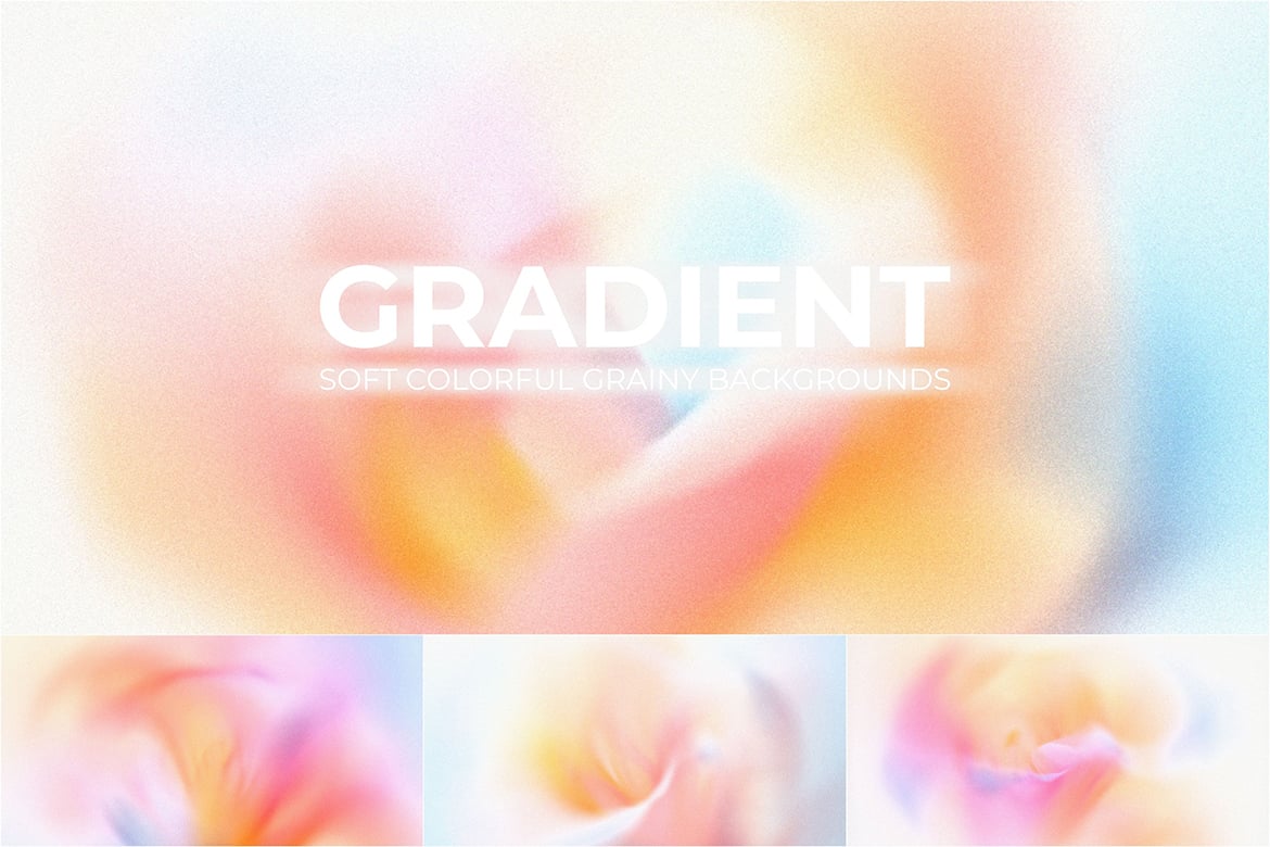 10个柔和彩色颗粒渐变背景 10 Soft Colorful Grainy Gradient Backgrounds插图1 10个柔和彩色颗粒渐变背景 10 Soft Colorful Grainy Gradient Backgrounds