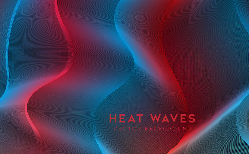 热浪扭曲渐变矢量背景视频素材 Heat Waves Gradient Vector Background