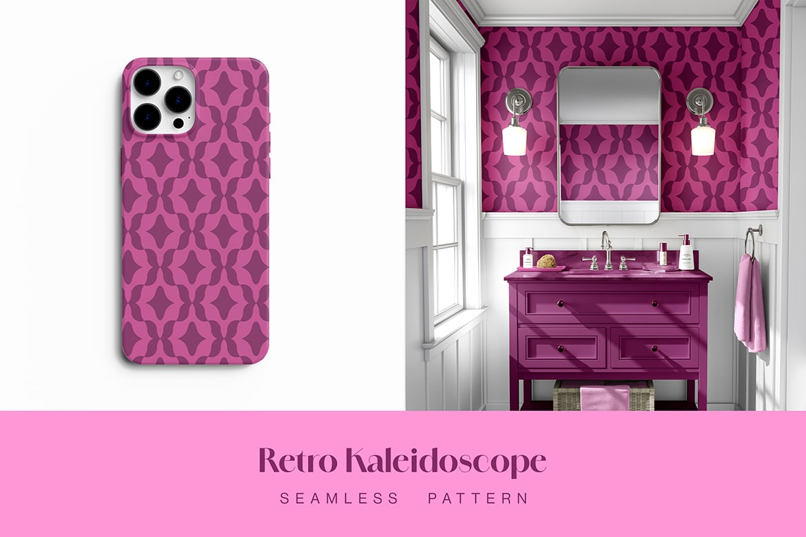 复古万花筒循环背景图案素材 Retro Kaleidoscope Pattern插图1 复古万花筒循环背景图案素材 Retro Kaleidoscope Pattern