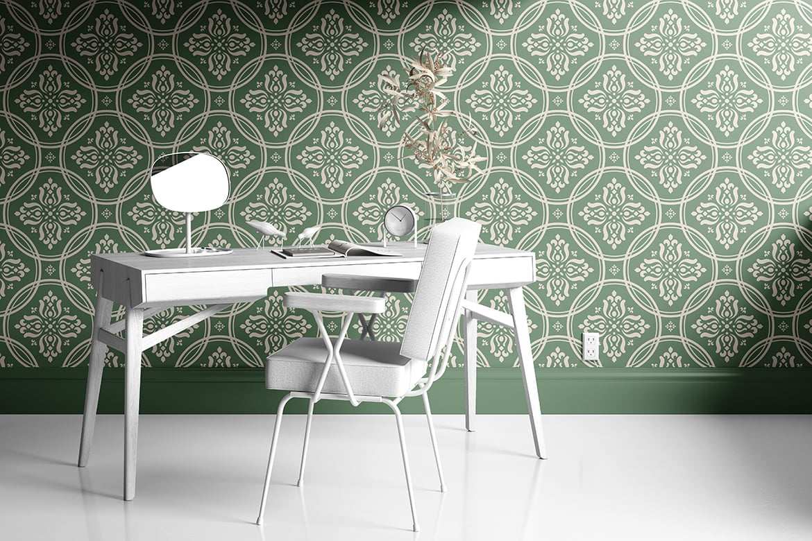 复古锦缎瓷砖纹理图案素材 Vintage Damask Tile Pattern插图5 复古锦缎瓷砖纹理图案素材 Vintage Damask Tile Pattern