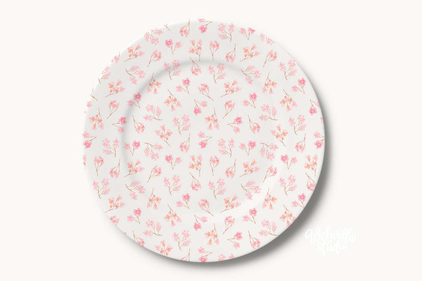 粉色植物水彩纹理图案素材 Pink Botanica Watercolor Patterns插图4 粉色植物水彩纹理图案素材 Pink Botanica Watercolor Patterns
