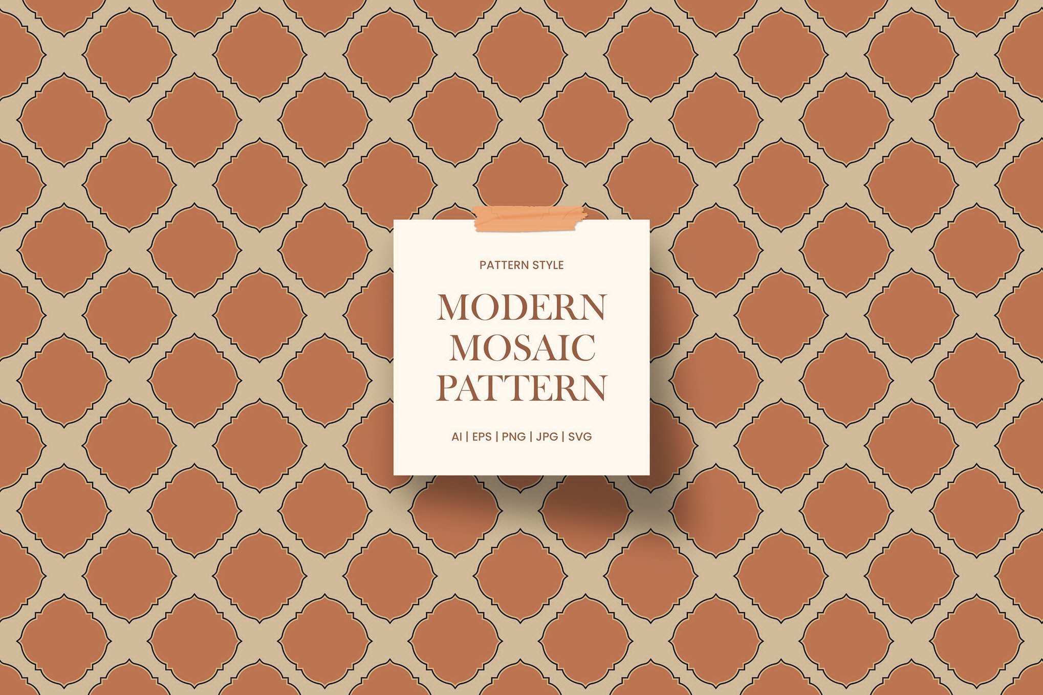 现代马赛克拼接图案素材 Modern Mosaic Pattern插图 现代马赛克拼接图案素材 Modern Mosaic Pattern