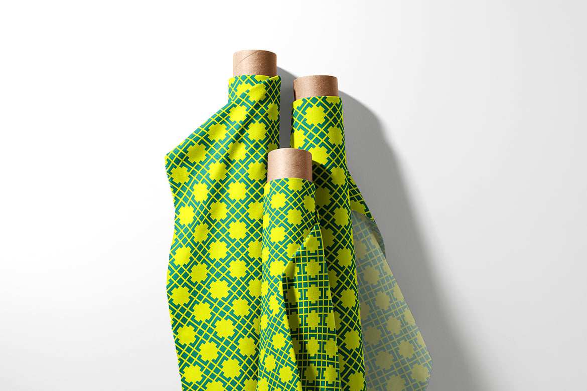 花饰斜纹背景图案素材 Rosette Diagonal Pattern插图4 花饰斜纹背景图案素材 Rosette Diagonal Pattern