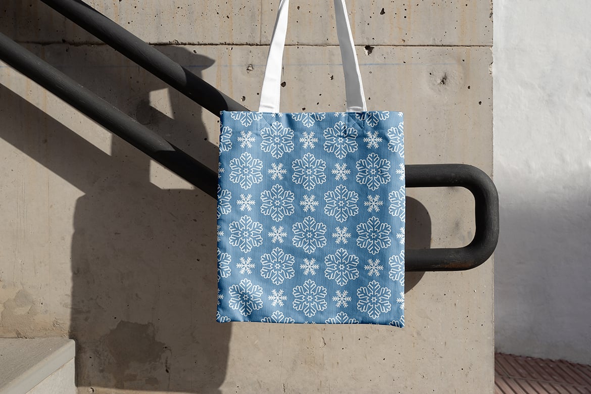 冬季唯美雪花背景图案素材 Winter Flakes Pattern插图2 冬季唯美雪花背景图案素材 Winter Flakes Pattern