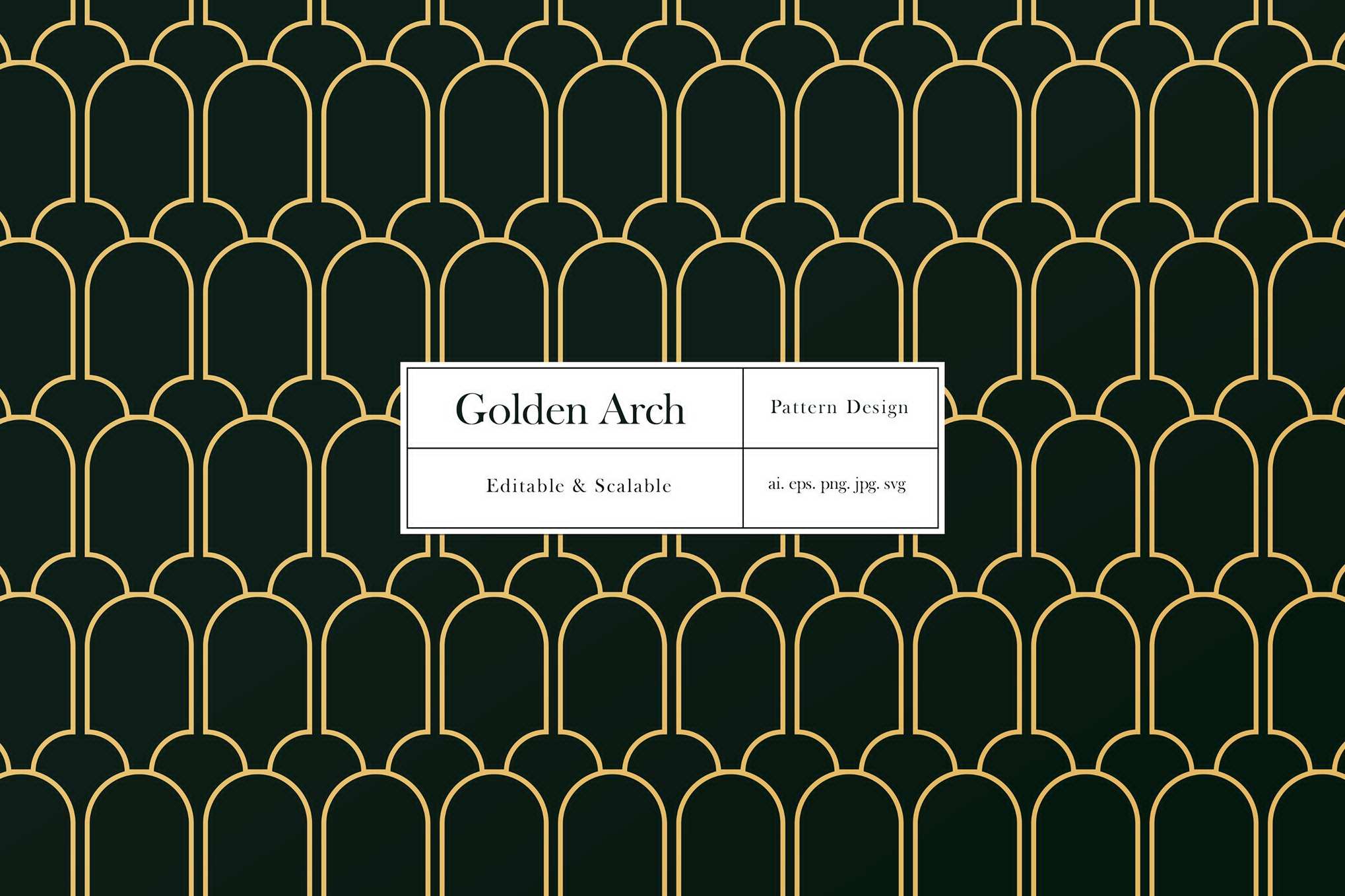 金色拱形纹理背景图案素材 Golden Arch Pattern插图 金色拱形纹理背景图案素材 Golden Arch Pattern
