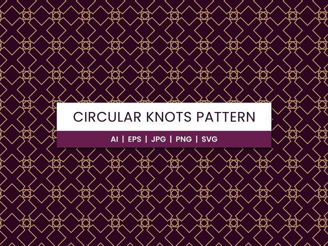 圆形绳结编织纹理图案素材 Circular Knots Pattern