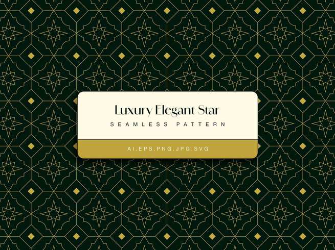 优雅奢华星形背景图案素材 Luxury Elegant Star Pattern
