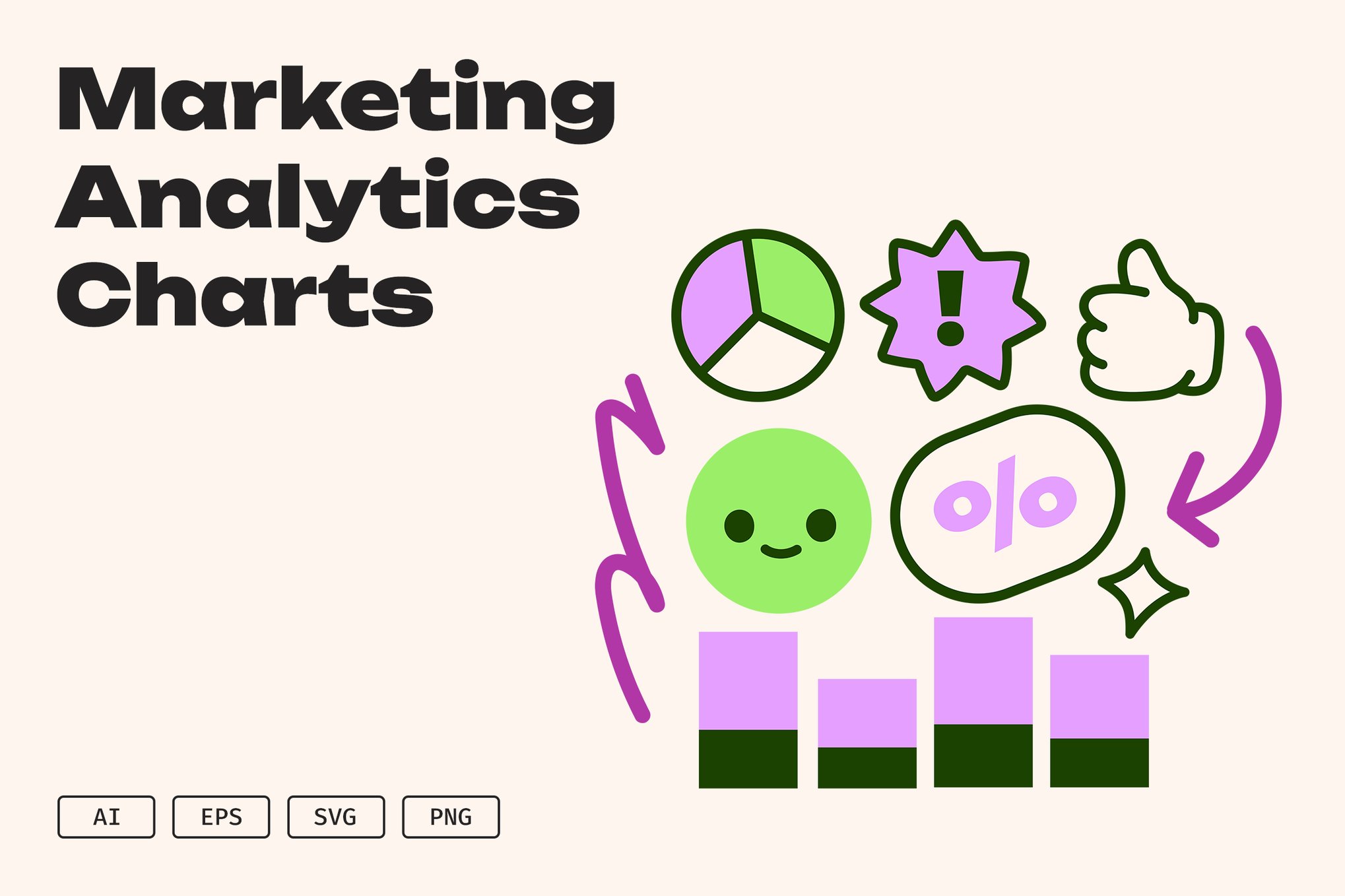 营销数据分析图表图形包 Marketing Analytics Charts插图 营销数据分析图表图形包 Marketing Analytics Charts