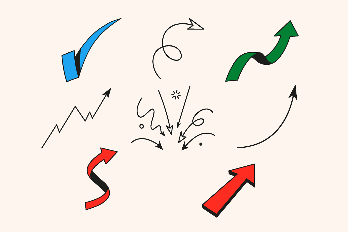 箭头与涂鸦线条形状素材 Arrow & Scribbles Forms插图1 箭头与涂鸦线条形状素材 Arrow & Scribbles Forms