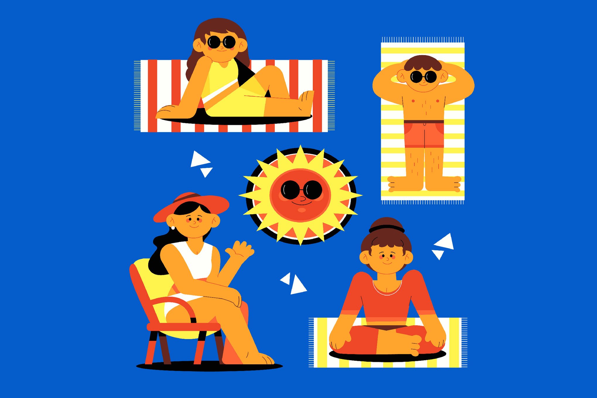 防晒霜产品元素插图素材 Sunscreen Asset Illustration插图 防晒霜产品元素插图素材 Sunscreen Asset Illustration