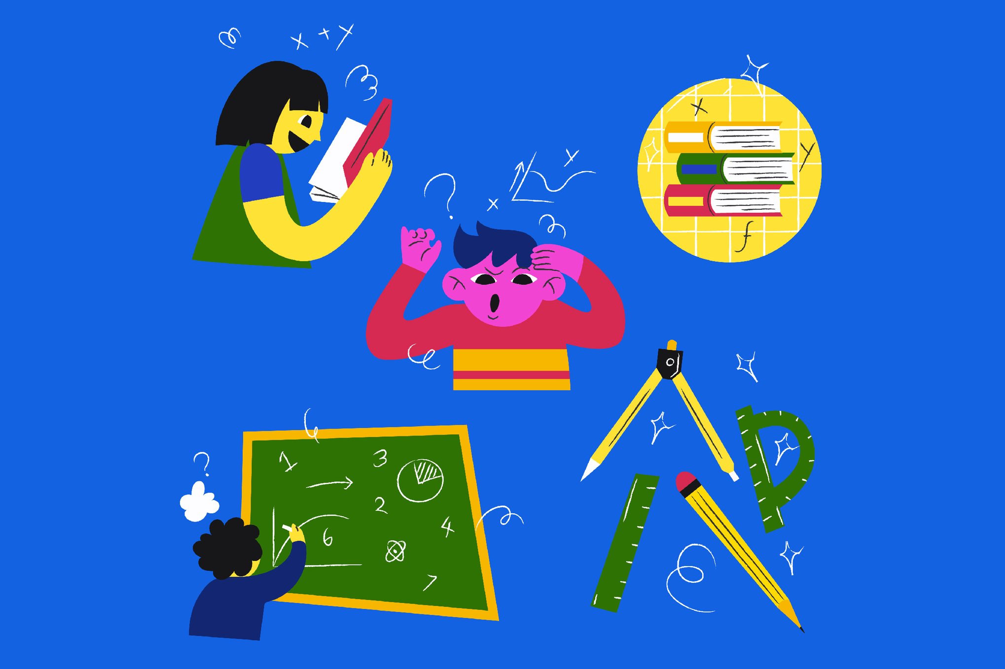 学校数学教育元素插图 School Math Asset Illustration插图 学校数学教育元素插图 School Math Asset Illustration