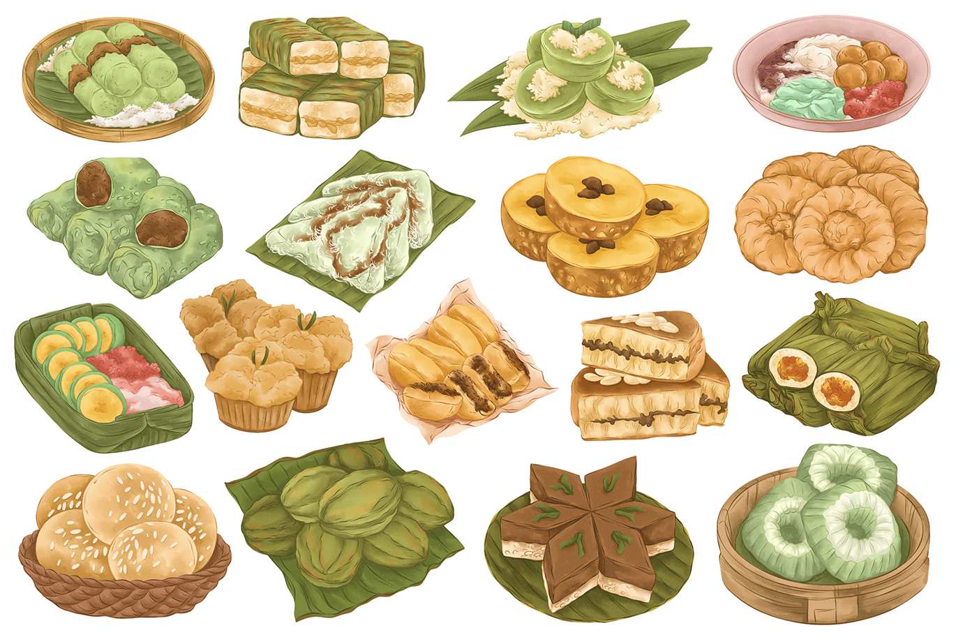 印尼市场零食元素插图 Element Indonesia Market Snacks插图1 印尼市场零食元素插图 Element Indonesia Market Snacks