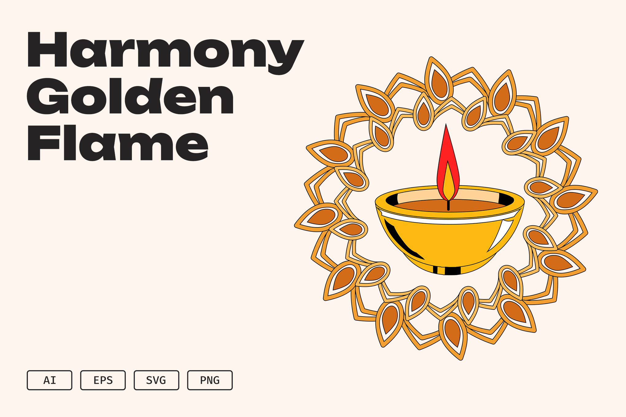 和谐金色火焰灯光图形 Harmony Golden Flame插图 和谐金色火焰灯光图形 Harmony Golden Flame